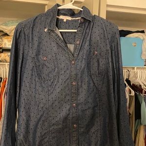 Long sleeve polka dots